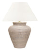 Naples Rattan Large Table Lamp, White Wash