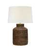 Newtown Rattan Table Lamp, Antique Brown