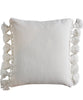 Kate Spade Tassel Pillow, Canvas White