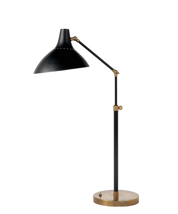 Charlton Adjustable Table Lamp, Black