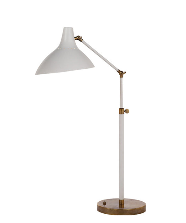 Charlton Adjustable Table Lamp, White