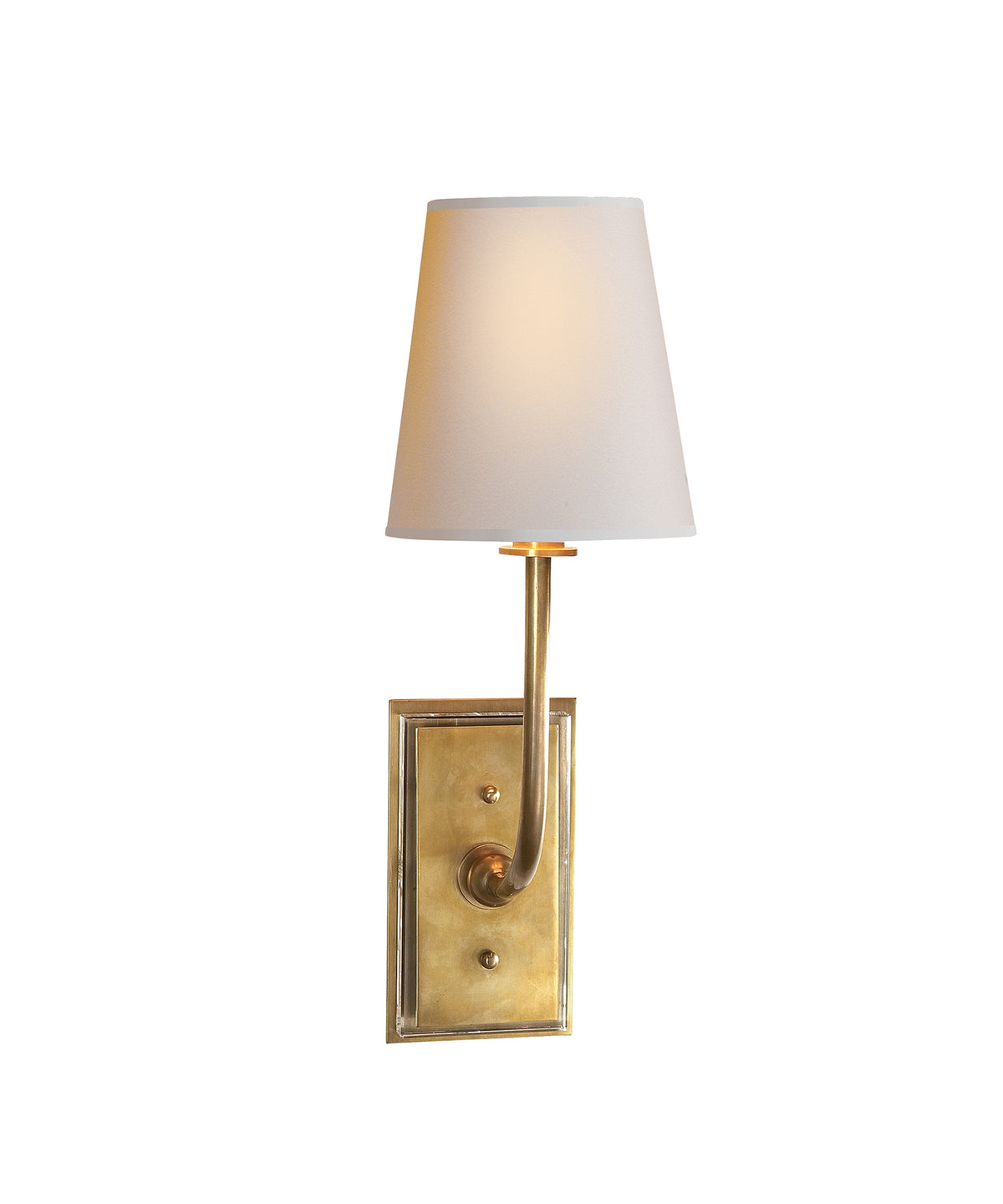 Swivel Head Wall One Light Wall Sconce in Hand-Rubbed Antique Brass
