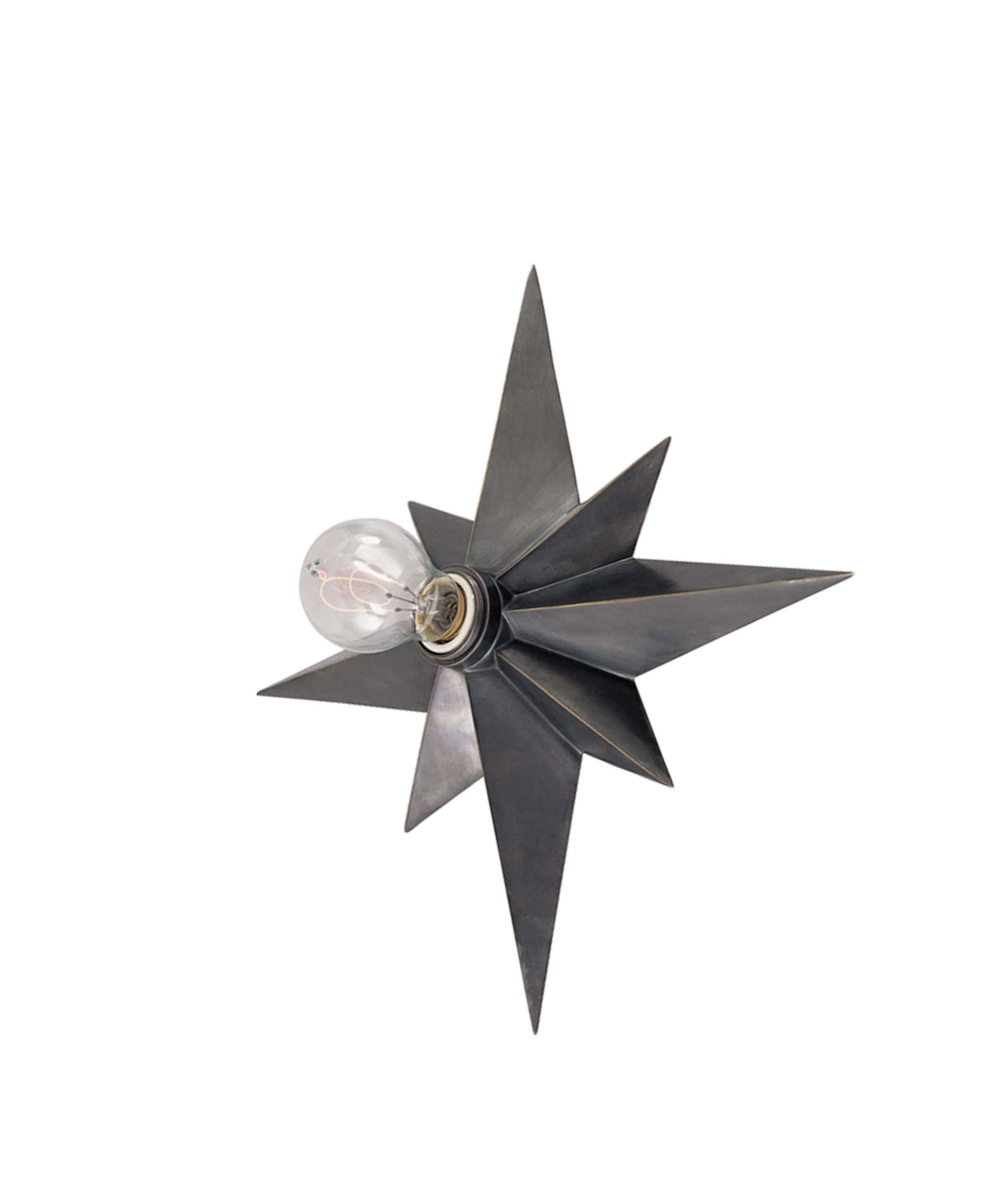 Star Flush Mount Wall Sconce, Bronze – High Street Market