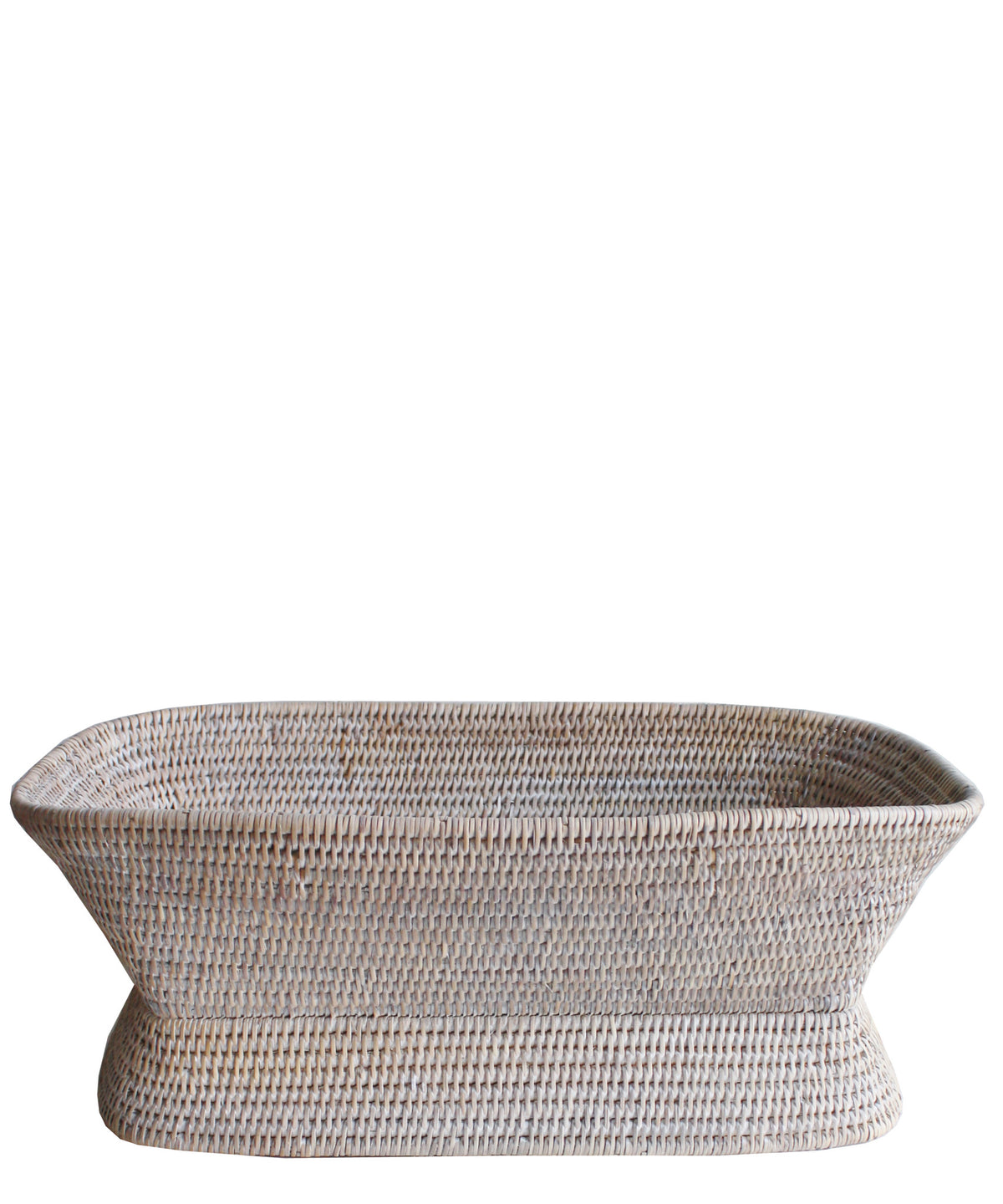 Large Round Pedestal Fruit Bowl, White Wash – High Street Market